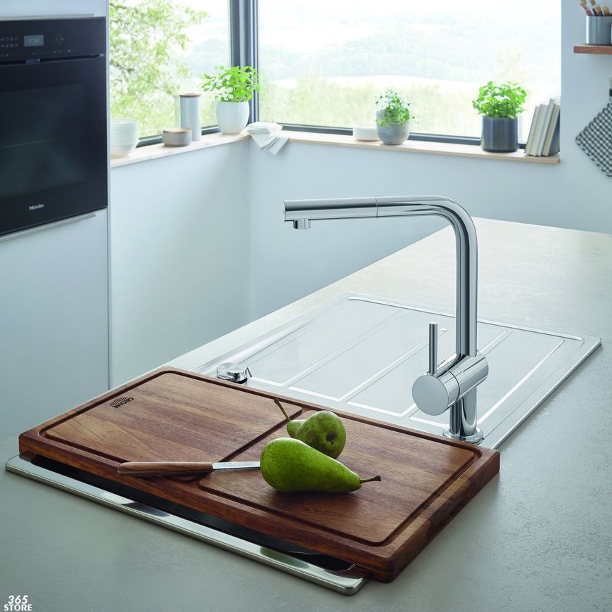 Смеситель для мойки GROHE&nbsp;Minta с выдвижным изливом 32168000 - 32168000