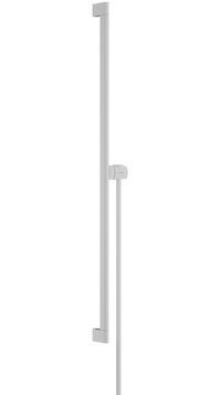 Душевая штанга HANSGROHE Unica S Puro 90 см с держателем и душевым шлангом Isiflex 160 см Matt White 24405700 белая матовая - 24405700