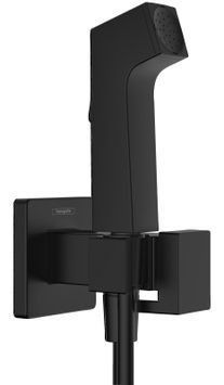 Гігієнічний душ HANSGROHE 1jet E EcoSmart+ з змішувачем води, тримачем і душовим шлангом 125 см Matt Black 29233670 чорний матовий - 29233670