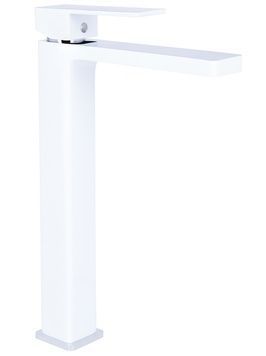 Змішувач для раковини Qtap Gemini високий Chrome/White QTGEM269CRW45679 латунь - QTGEM269CRW45679