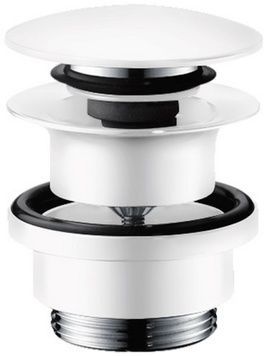 Донный клапан HANSGROHE push-open универсальный Matt White 50100700 белый матовый - 50100700