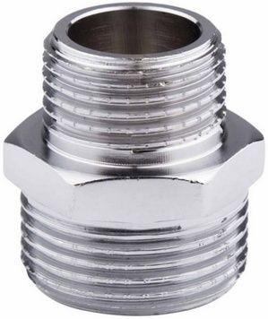 Ніпель латунний SD Forte 3/4"х1/2" редукційний хромований SF359H2015