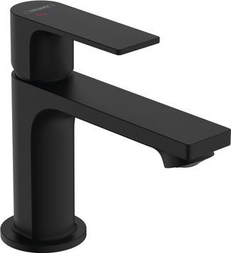 Змішувач для раковини HANSGROHE Rebris E 80 CoolStart чорний матовий 72553670 з донним клапаном - 72553670