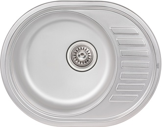 Кухонна мийка QTAP 5745 Satin 0,8 мм (180) - QT5745SAT08