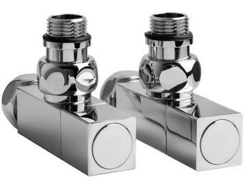 Кран для полотенцесушителя угловой NAVIN Квадро 3/4"х1/2", 2 шт. (21-033550-0855) - 21-033550-0855