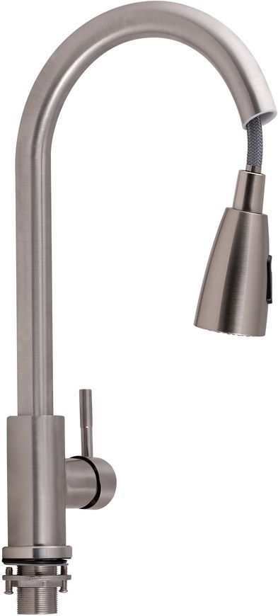 Смеситель для кухни LIDZ Aria 015FL Nickel с выдвижным изливом LDARI015FLNKS34945 - LDARI015FLNKS34945