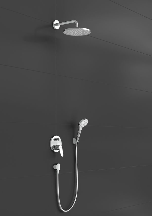 Душова система HANSGROHE Crometta S 240 1jet з одноважільним змішувачем 8 в 1 хром 27958000 - 27958000