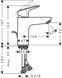 Смеситель для раковины HANSGROHE Logis 100 CoolStart Matt Black 71102670 черный матовый с д/к - 71102670 - 2