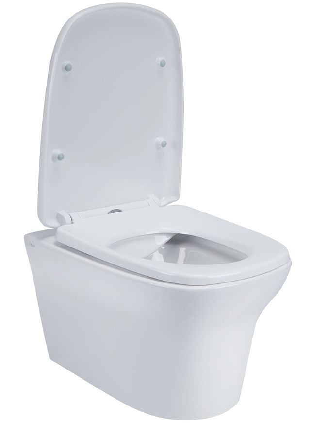 Унітаз підвісний QTAP Gemini безобідковий з сидінням Soft-close QT25332614EW - QT25332614EW