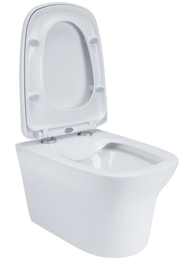 Унітаз підвісний QTAP Gemini безобідковий з сидінням Soft-close QT25332614EW - QT25332614EW