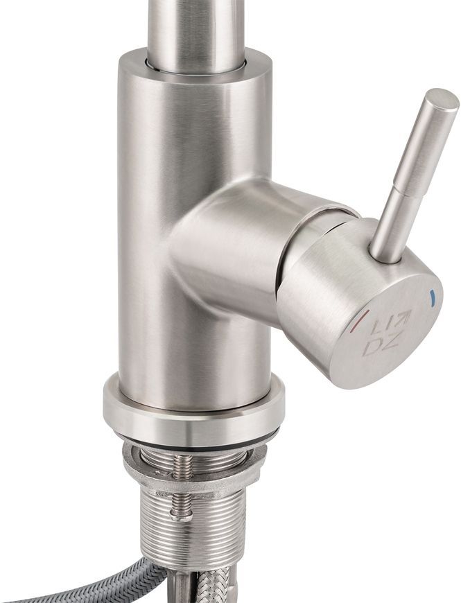 Смеситель для кухни LIDZ Aria 015FL Nickel с выдвижным изливом LDARI015FLNKS34945 - LDARI015FLNKS34945