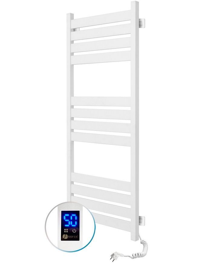 Полотенцесушитель электрический NAVIN Largo 500х1200 Sensor таймер регулятор правый 12-844053-5012 белый бархат - 12-844053-5012