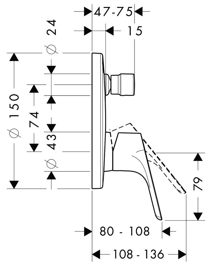 Душова система HANSGROHE Crometta S 240 1jet з одноважільним змішувачем 8 в 1 хром 27958000 - 27958000