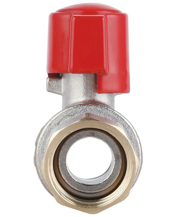 Кран кульовий прямий з накидною гайкою Thermo Alliance Standart 1/2" ВЗ латунь PN40 TAS261W15