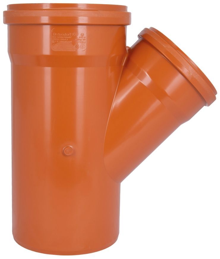 Тройник канализационный Ostendorf-OSMA KG System d200/160/200&times;45&deg; SD00058103