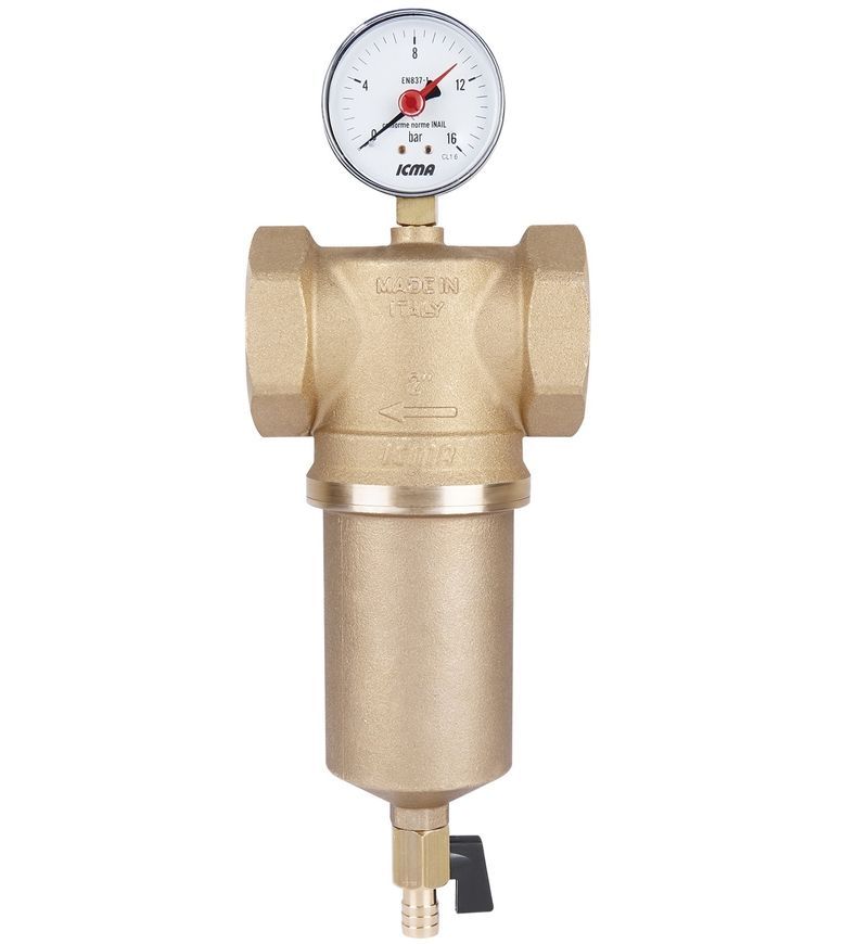 Фільтр самопромивний ICMA 2" №750 з манометром - 83750AJ05