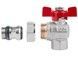 Кран шаровой с американкой и антипротечкой Icma Far. Rossa 1/2" угловой №362 87362AD11 - 87362AD11 - 4