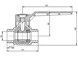 Кран полипропиленовый шаровой Blue Ocean 63х63, лат. шар, для гор. воды BOBVHW63XXXXX - BOBVHW63XXXXX - 2