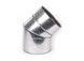 Колено термо (сэндвич) дымоходное ВЕНТ УСТРИЙ из нержавеющей стали &Oslash;350/420, 45&deg;, 1,0 мм - VU-К-U-D350-45-1,0 - 1