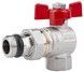 Кран шаровой с американкой и антипротечкой Icma Far. Rossa 1/2" угловой №362 87362AD11 - 87362AD11 - 1