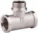Трійник латунний SD Forte 1/2"ВРх1/2"ЗРх1/2"ВР рівнопрохідний нікельований SF36415
