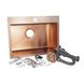 Кухонная мойка IMPERIAL D5843BR PVD bronze Handmade 2,7/1,0 мм (IMPD5843BRPVDH10) - IMPD5843BRPVDH10    - 4