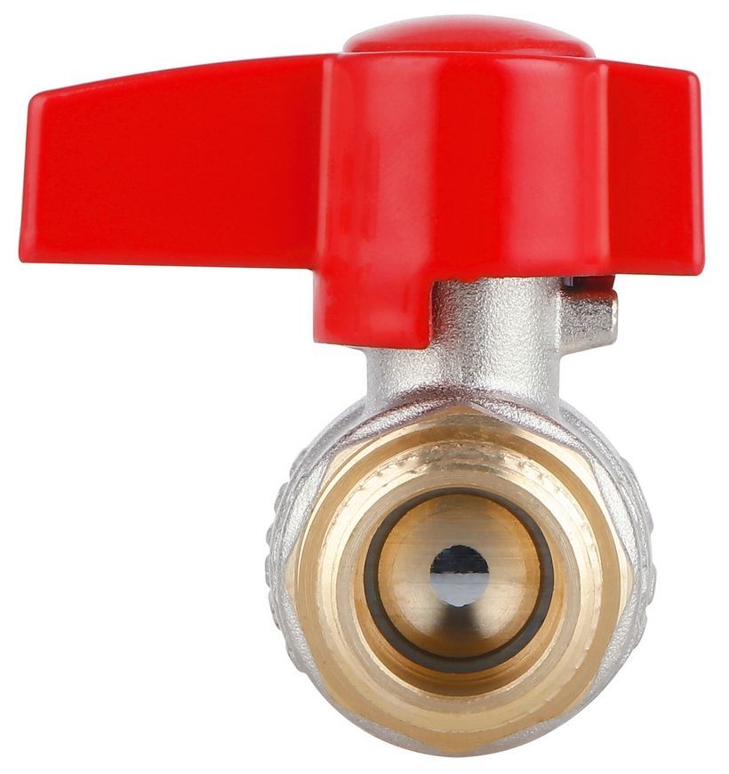 Кран кульовий прямий з накидною гайкою Thermo Alliance Standart 1/2" ВЗ латунь PN40 TAS261W15