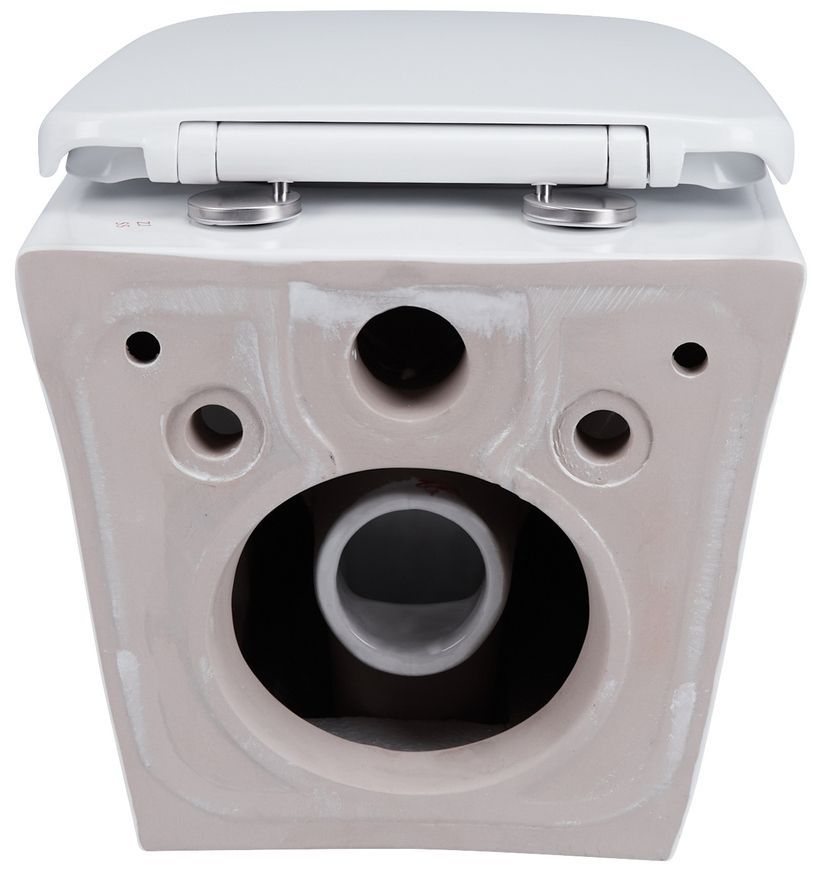 Унітаз підвісний QTAP Gemini безобідковий з сидінням Soft-close QT25332614EW - QT25332614EW