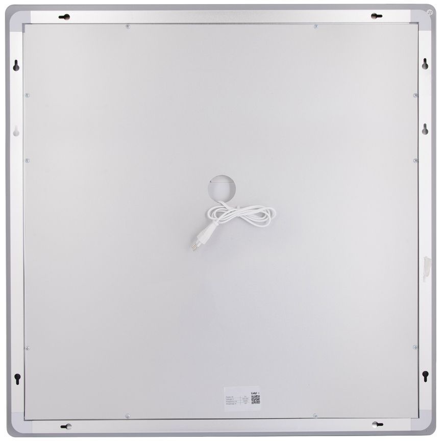 Дзеркало Lidz Kubis KU2 700х700 мм з LED-підсвічуванням Touch, з антизапотіванням, з димером, рег. яскравості LDKU70070049288