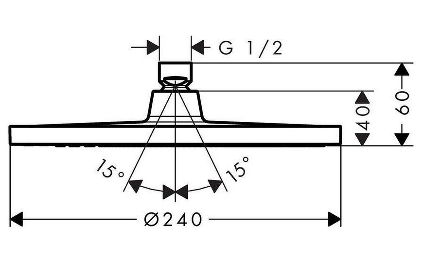 Душевая система HANSGROHE Crometta S 240 1jet с однорычажным смесителем 8 в 1 хром 27958000 - 27958000