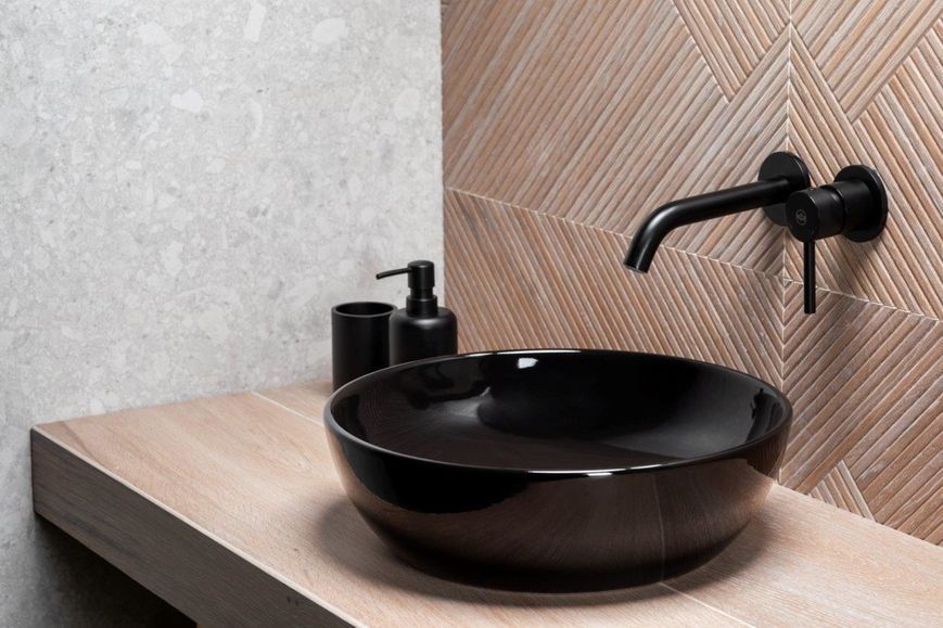 Смеситель для умывальника KFA ARMATURA MOZA BLACK 5039-810-8 скрытого монтажа - 5039-810-81
