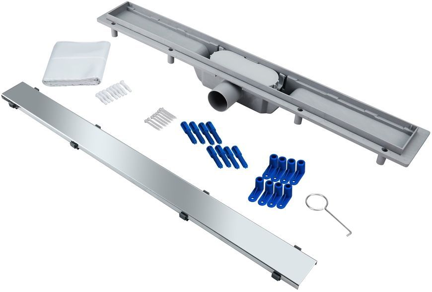 Трап QTAP Dry Tile 304-700 з сухим затвором 700 мм під плитку (універсальний) QTDRYTILE304700P - QTDRYTILE304700P