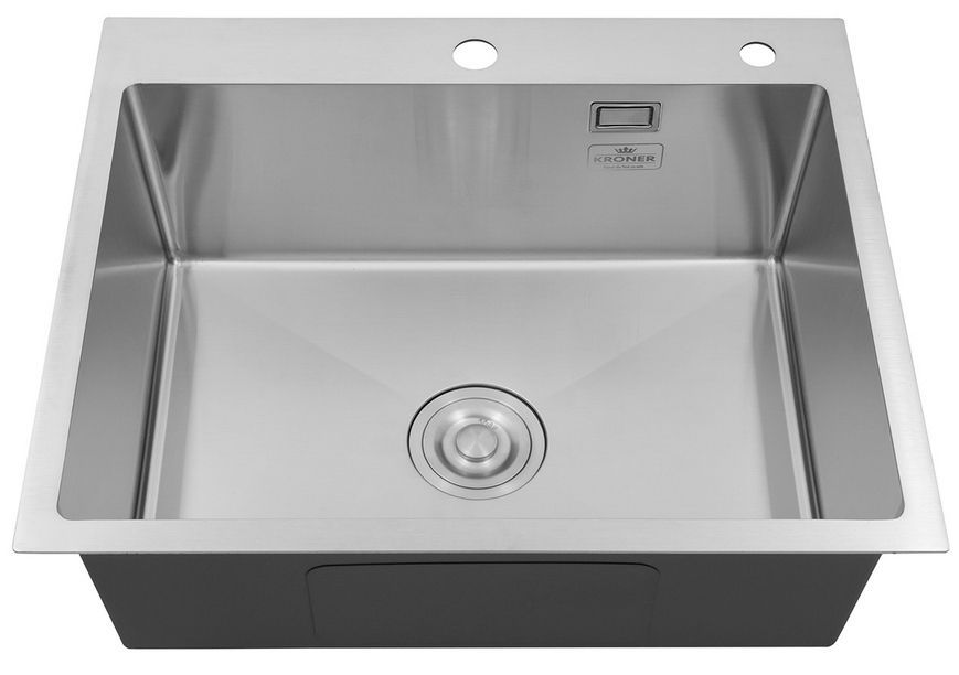 Кухонная мойка Kroner KRP Geb&uuml;rstet 6050HM с смесителем и дозатором CVS29843 KRG6050HMC031BLKSP016 - KRG6050HMC031BLKSP016
