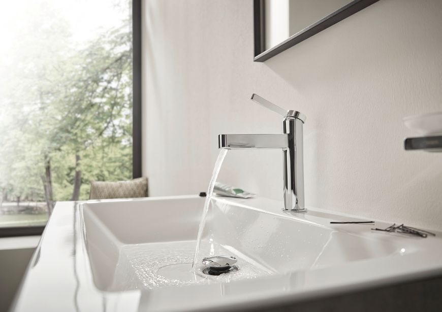 Смеситель для раковины HANSGROHE Finoris 100 Chrome 76010000 хром с донным клапаном - 76010000