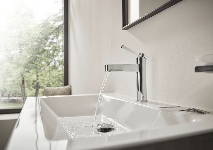 Смеситель для раковины HANSGROHE Finoris 100 Chrome 76010000 хром с донным клапаном - 76010000