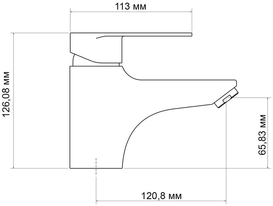 Змішувач для умивальника Lidz Tani 001F1 Chrome LDTAN001F1CRM44957 - LDTAN001F1CRM44957