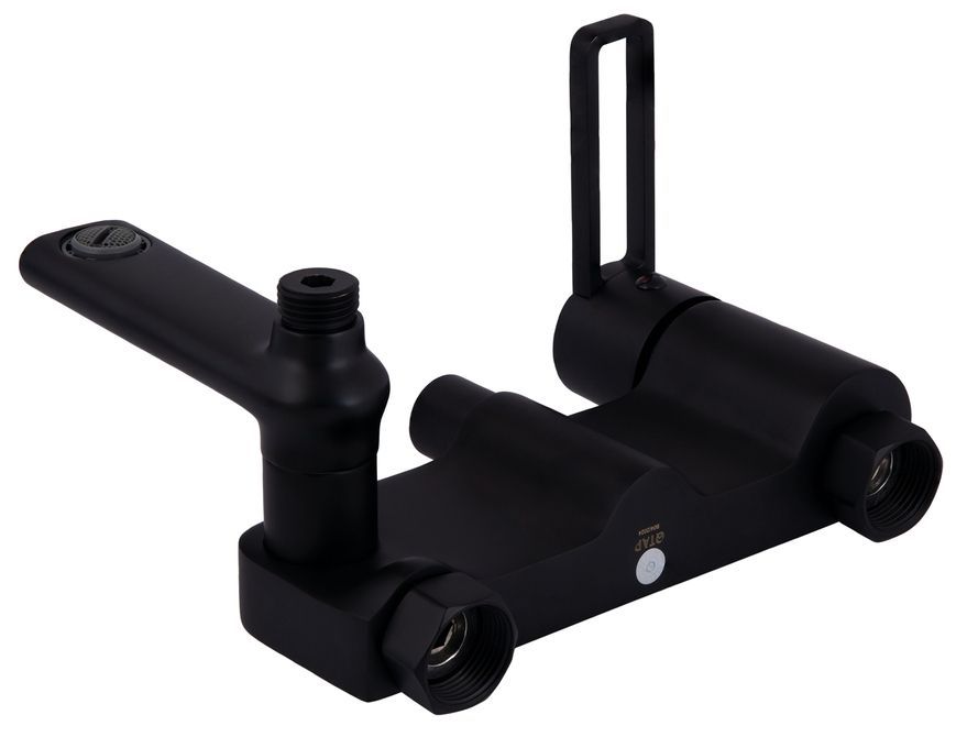 Душевая система Qtap Taurus с поворотным изливом Black Matt QTTAU111BLM45666 - QTTAU111BLM45666