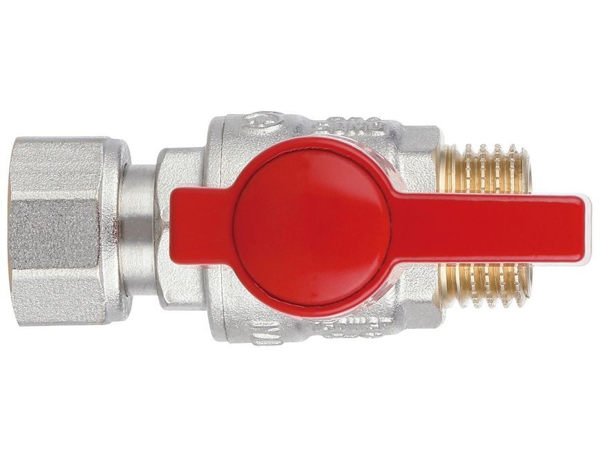 Кран кульовий прямий з накидною гайкою Thermo Alliance Standart 1/2" ВЗ латунь PN40 TAS261W15