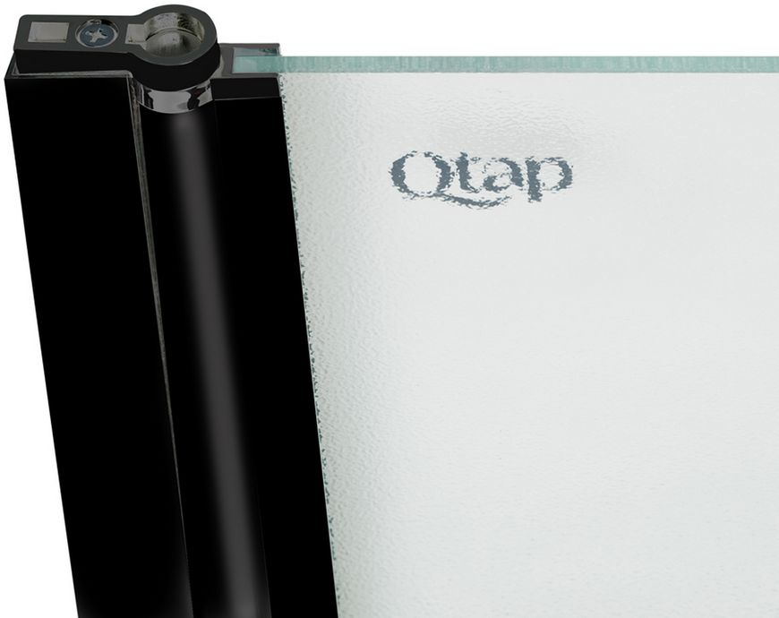 Шторка стеклянная для ванны Qtap Standard STDBLM407513APL стекло 6 мм Pear, 75x130, распашная, левая - STDBLM407513APL