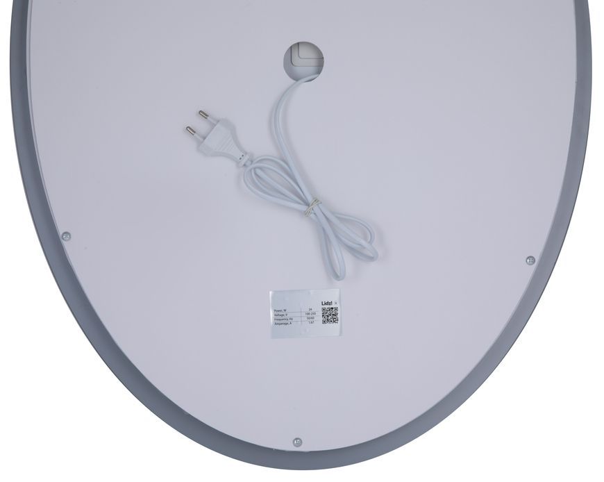 Дзеркало Lidz Vida 500х700 мм з LED-підсвічуванням Touch, з антизапотіванням, з димером, рег. яскравості LD78LF5070
