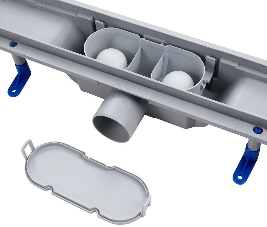 Трап QTAP Dry Tile 304-700 з сухим затвором 700 мм під плитку (універсальний) QTDRYTILE304700P - QTDRYTILE304700P