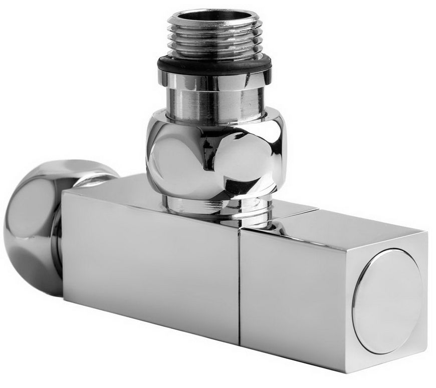 Кран для полотенцесушителя угловой NAVIN Квадро 3/4"х1/2", 2 шт. (21-033550-0855) - 21-033550-0855
