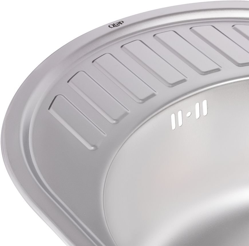 Кухонна мийка QTAP 5745 Satin 0,8 мм (180) - QT5745SAT08