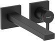 Смеситель для раковины скрытого монтажа HANSGROHE Tecturis E 22,5 см EcoSmart+ Matt Black 73051670 черный с д/к