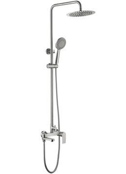 Душова система універсальна Lidz Nexus 1030 Nickel на три споживачі (з виливом) k35 LDNEX1030NKS49189 - LDNEX1030NKS49189
