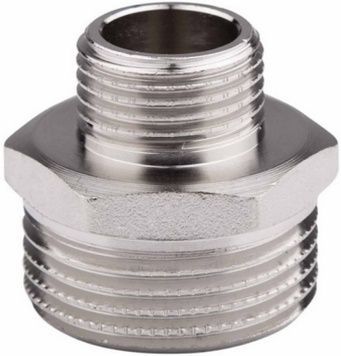 Ніпель латунний SD Forte 2"х1 1/2" редукційний нікельований SF3595040