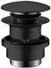 Донный клапан HANSGROHE push-open универсальный Matt Black 50100670 черный матовый - 50100670 - 1