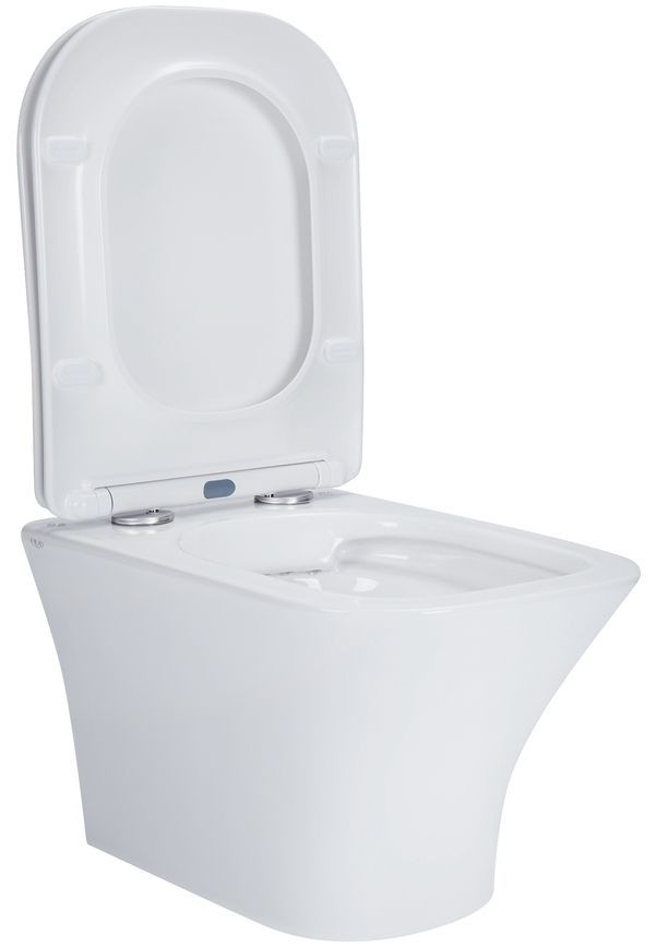 Унитаз подвесной QTAP Presto безободковый с сиденьем Soft-close QT24332615EW - QT24332615EW