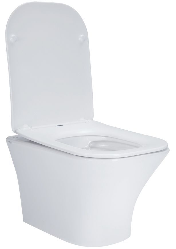 Унитаз подвесной QTAP Presto безободковый с сиденьем Soft-close QT24332615EW - QT24332615EW
