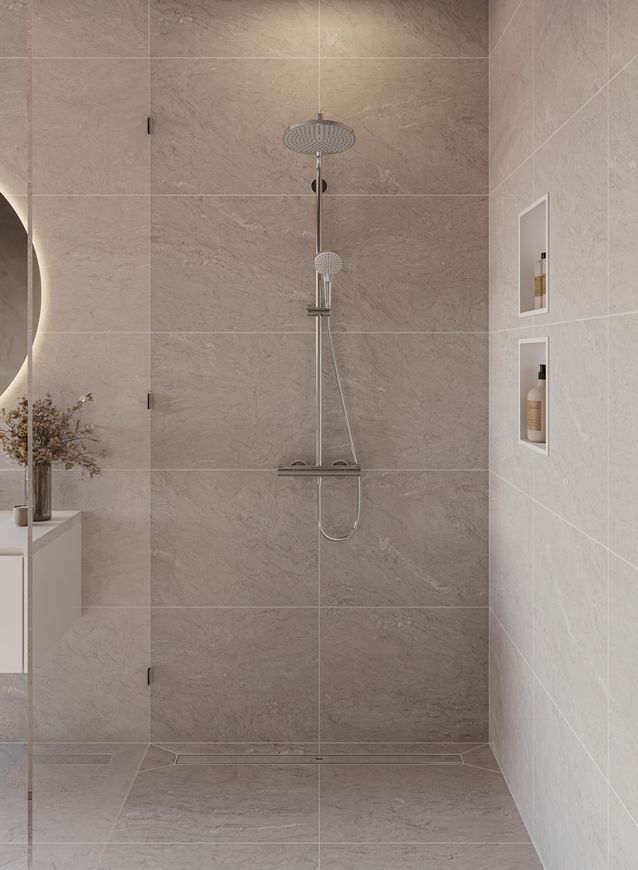 Трап душевой HANSGROHE RainDrain Allround 700 мм Brushed Stainless Steel 56186800 нержавеющая сталь - 56186800